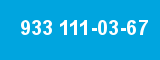 933 111-03-67 933 111-03-67